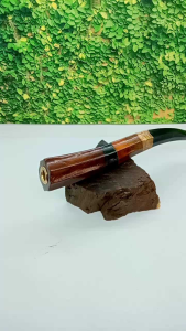 Pipa Kayu Nogosari Kombinasi Kelor Hitam Bajakah Kelor Emas Nibung Model Segi Enam A19