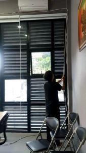 BCWB Roller Blinds Blackout Headrail Tirai Kain Gulung Gorden Modern Penutup Jendela Ukuran Custom