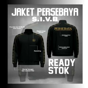 Jaket Bonek Persebaya SIVB Tracktop Resleting Bordir