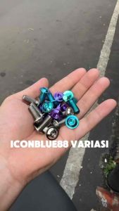 BAUT TITANIUM PIRINGAN CAKRAM BIG HEAD UMBRELLA VIETNAM TITANIUM DISC BRAKE M8x20 Original