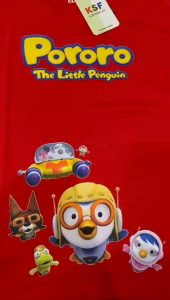 Kaos Distro Premium Anak-Anak Motif Pororo pinguin lucuKaos Anak-Anak Lucu Pororo Usia 2-11TahunKaos Anak-Anak Bahan Katun Size XS-XL