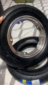 Velg velk tubeles tubles ring 10 model SIP MY BUCO Set Ban Millennium Vmax V-max Racer 3.50 soft compound polesh vespa sprint px Excel spartan dsb bagus murah detail original harga per pcs grosir eceran