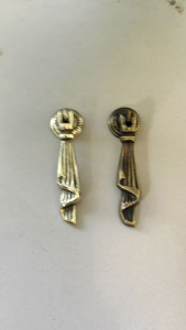 Tarikan Laci Lemari Meja Kuningan Antik Motif Godo Pita 6 cm 1 Pcs