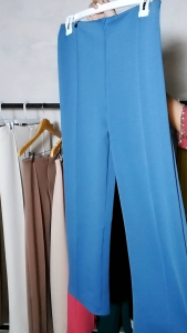 Celana Kulot wanita premium Celana panjang Basic Jumbo Resleting depan Celana kantor wanita terbaru