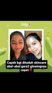 Day Cream + Night Cream Whitening Platinum / Krim siang & Krim malam Orlin Beauty / Skincare bpom ( free gift cantik)