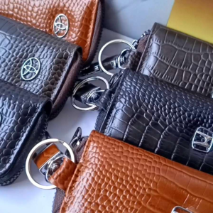 GK MERK17 | Dompet STNK SIM Gantungan Kunci Mobil | Car Remote Keyless | Kulit Sapi | KULIT BUAYA BUKA SAMPING