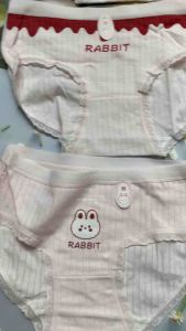 Set 5 Quần lót thun cotton hình thỏ 30kg đến 45kg ho bé gái - QL003