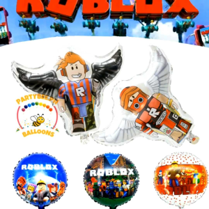 Roblox Theme Party Needs Balloons Shape Round Mylar Foil Balloons 18inches Party Supplies Decoration sold by Partybeeph