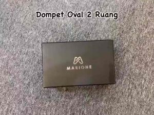 MARIONE - LEO FREE BOX Dompet Oval 2 Ruang Pouch Uk 23 x 14