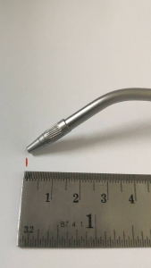 Amalgam Carrier single end โค้ง45องศา ผลิตจากแสตนเลสเกรดการแพทย์สำหรับคลินิกทันตกรรมเท่านั้น