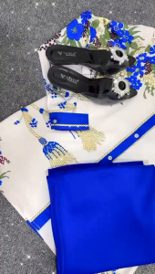 Kemeja silk simpel elegan blue 868 / pakaian Korean silk terpopuler / atasan full kancing terlaris