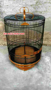 Sangkar Murai No.12 dan 3 Terbaru Finishing Natural Kombinasi Hitam