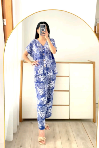 PROMO. LD 110 & LD 120. PIYAMA BABYDOLL BUSUI FULL KANCING VNECK RAYON PREMIUM