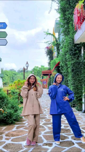 RAINCOAT JAS HUJAN NEVILLA SETELAN PRIA WANITA BERKUALITAS ANTI REMBES