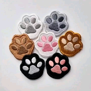 Patch Paw Series: Desain Tapak Kaki Bordir Unik