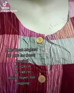 Longdress Kotak Magenta