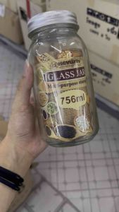 APPN.(มีคลิปรีวิว) ขวด ขวดแก้วใส่ของ โหล “โหลกลม” โหลแก้ว โหลกระเทียม โหลเชอรี่ โหลใส่อาหาร เก็บของ มีฝาปิดกันฝุ่น โหลแก้วมีฝาปิด โหลปลากัด กระปุก กระปุกแก้ว ขนาด756ML สินค้าพร้อมจัดส่ง (1276251222)