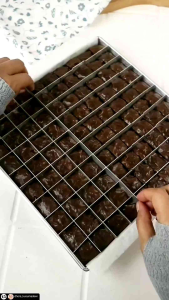 Loyang Brownies Sekat Ukuran 25x25x3cm Isi 100 Potong