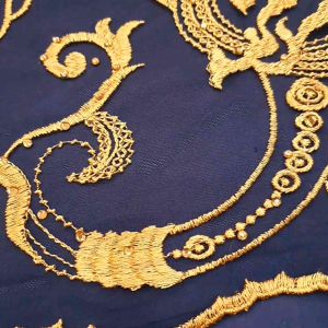 Bahan Kain Kebaya Tulle Gradasi Terbaru & Motif Full Daimen Mewah