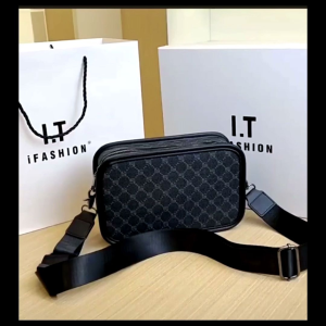 Men Women Fashion Stylish Square Rectangular Crossbody Shoulder Checkered Sling Bag Beg Tangan Bergaya Ruang Besar 男女挎包