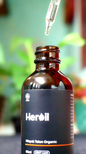 HEROIL minyak telon kesehatan organik untuk dewasa dan anak BPOM dan original