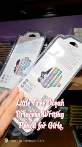 Little Tree Ocean Princess HB/2B Writing Pencil Set for Girls Primary School Students