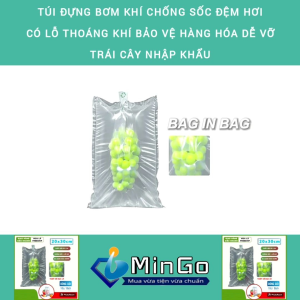 Túi Đựng Bơm Khí 20x30cm Chống Sốc Đệm Hơi Có Lỗ Thoáng Khí Bảo Vệ Hàng Hóa Dễ Vỡ Trái Cây Nhập Khẩu