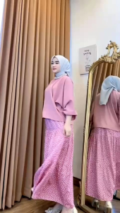 NEW SETROK FAYOLA BATWING BEST SELLER SETELAN ROK WANITA MUSLIMAH TERLARIS KEKINIAN