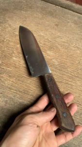 มีดเชฟสไตล์ญี่ปุ่น มีดทำครัวด้ามไม Santoku Knife J.A Henckels