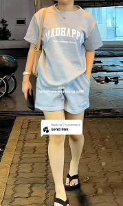 MADHAPPY Womens Casual Loose Comfortable Short Sleeve with Shorts Set. Key attributes: Premium quality soft & comfortable relaxed fit. Fit/use: Everyday wear. Scene: Casual setting.