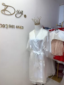 Áo choàng make up cô dâu