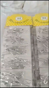 SATU RENTENG (12 BUNGKUS X 10 BIJI) Peniti Silver Emas Mini  Peniti Busana Hijab kecil