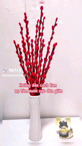 50 cành kẽm dài 40cm làm thân mai đào cắm hoa sáp hoa nhũ