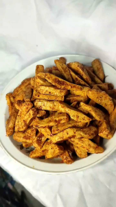 Basreng Ikan Bandung Stik Gurih Renyah Aroma Daun Jeruk dengan Bumbu Berlimpah