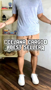 CARGO PANTS Distro Bordir Thrasher Model Pinggang Reff Style Holigan Celana Hitam Tebal