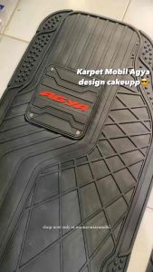 Karpet Mobil Toyota Agya 2 Baris Hitam Exclusive