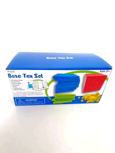 136pcs Base Ten Mathematics Learning Kit Maths Early Education Base Ten Blocks With Activity Card Base Ten Classroom Set