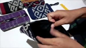DOMPET TENUN ETNIK UKURAN BESAR