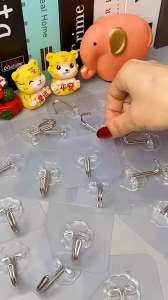 Móc Dán Tường Siêu Dính Trong Suốt Chịu Lực Tốt Chắc Chắn