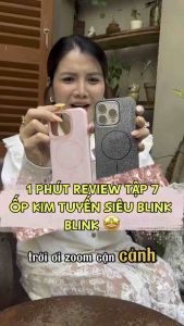 Ốp Lưng iPhone Phủ Kim Tuyến Lấp Lánh Siêu Đẹp Có Sạc Từ Tính Cho iPhone 11/12/13/14/15/16 Plus Pro Promax