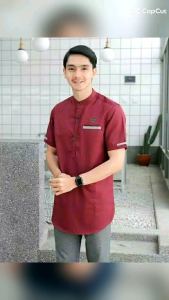 Baju Koko Pendek Dewasa pria Muslim Model Terbaru - Kurta Tajol Full Katun