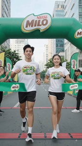 Milo Marathon Inspired T-shirt Athletic Tee Breathable Lightweight Running Sportswear for Men and Women.