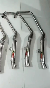 OPEN PIPE 51 MM TRI- CUT HIGH MOUNT WITH SILENCER FOR TMX 125/155 RUSI125/150/175 EURO DH 125/150 PNOY125/150 MOTORSTAR X125/155 and Skygo 125/150