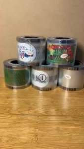 Lid Cup Sealer Plastik Roll 2000 Cup | Plastik Tutup Gelas Motif & Polos Food Grade Tebal Aman