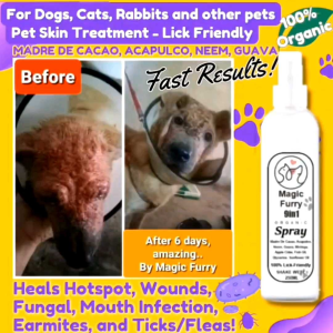 9-in-1 Herbal Pet Skin Care Spray | Lick-Safe • With Sunflower Oil & 8 Botanicals