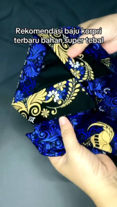 SERAGAM GURU ATASAN KORPRI PRIA KERAH HITAM LAPIS FURING