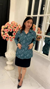 SERAGAM BATIK PKK IJO TOSCA LAPIS FURING BAHAN STANDAR PKK HALUS