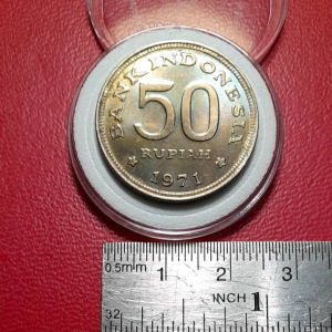 Koin Indonesia Kuno Koleksi klasik Rp 50 Tahun 1971