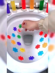 Perfume Smell Toilet Bowl Cleaning Plastic Gel Syringe Push Type Pump Needle Cleaner Fragrance Toilet Deodorant Sabun Wangi Bau perfume Bersih Mangkuk Tandas