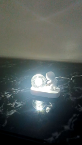 astronaut night light with crystal ball with usb cable